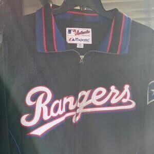 Vintage Texas Rangers MLB Preowned XL Windbreaker Jacket